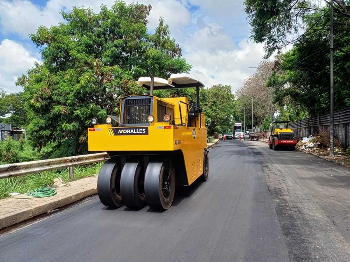 Pavimentação asfáltica realizada para a prefeitura de Belo Horizonte
